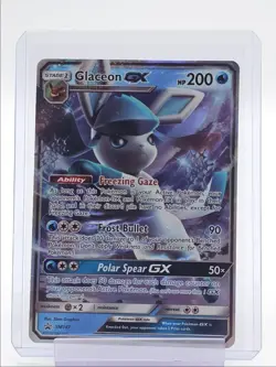 GLACEON GX 2018 POKEMON SUN & MOON BLACK STAR PROMO HOLO SM147 Q1048 - Image 1