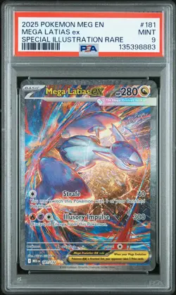 2025 POKEMON MEGA EVOLUTION SPECIAL ILLUSTRATION RARE MEGA LATIAS EX PSA 9 - Image 1
