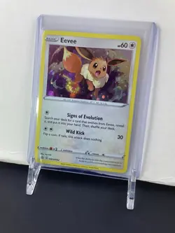 Pokemon Eevee TCG Sword & Shield Promo SWSH042 Black Star - Image 2