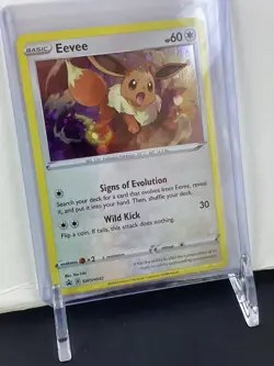 Pokemon Eevee TCG Sword & Shield Promo SWSH042 Black Star - Image 3
