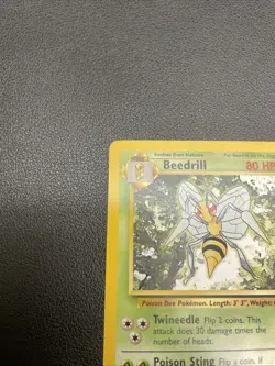 Beedrill 17/102 - Unlimited Rare Base Set Vintage WotC Pokemon TCG - LP-NM - Image 2