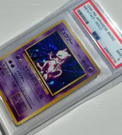 [PSA 9] 1996 POKEMON BASE SET JAPANESE #150 MEWTWO-HOLO VINTAGE TCG MINT - Image 1