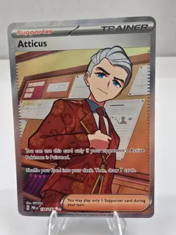 Atticus Full Art Trainer Pokemon TCG: Prismatic Evolutions #134/131 Ultra Rare - Image 1