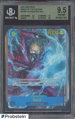 2024 One Piece Wings of the Captain Alternate Art #119 Sanji SEC BGS 9.5 - Image 1