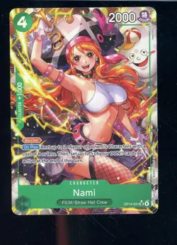 2025 One Piece TCG The Azure Sea's Seven #OP14-031 Nami ALT ART - Image 1
