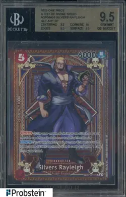 2025 One Piece TCG #OP09-005 Silvers Rayleigh ALT ART SP BGS 9.5 GEM MINT - Image 1