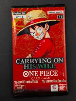 LOT (23) One Piece OP-13 Carrying On His Will English Booster Packs Sealed w/Box - Image 3