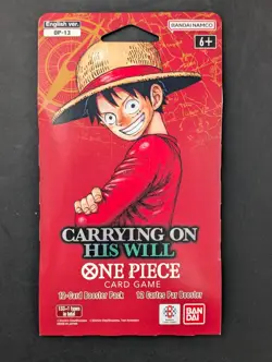 LOT 50x One Piece OP-13 Carrying On His Will English Sleeved Booster Pack Sealed - Image 2