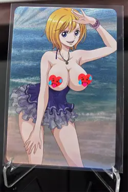 One Piece (Nami) ACG Waifu Sexy Nude Trading Card OPCG - Image 1