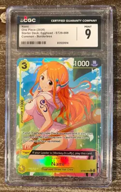 Gem Mint Nami ST29-008 Alt Art Promo One Piece Egghead English CGC 9 - Image 1