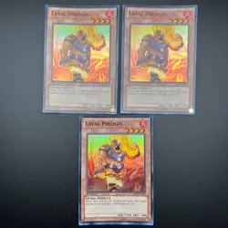 YuGiOh 3x Playset Laval Phlogis HA07-EN002 Super Rare 1st Edition NM - Image 1