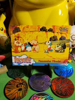 Pokemon TCG 2000 Topps TV Series Vintage Card #46 - Peacemaker Pikachu NM/M :) - Image 1