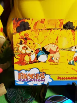 Pokemon TCG 2000 Topps TV Series Vintage Card #46 - Peacemaker Pikachu NM/M :) - Image 2