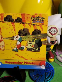 Pokemon TCG 2000 Topps TV Series Vintage Card #46 - Peacemaker Pikachu NM/M :) - Image 3