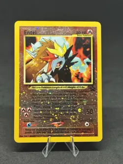 Pokemon Entei 34/53 Wotc Promo Reverse Holo - Image 1