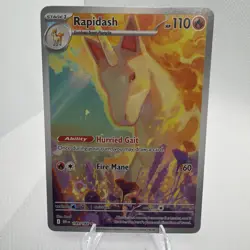 Pokemon Rapidash Rapidash Illustration Rare 189/182 Destined Rivals - Image 1