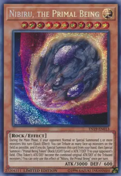 Yugioh! LP Nibiru, the Primal Being - TN19-EN013 - Prismatic Secret Rare - Limit - Image 1