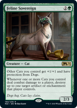 Feline Sovereign Core Set 2021 / M21 PLD Green Rare MAGIC MTG CARD ABUGames - Image 1
