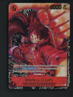 One Piece English ST01-012 Monkey D Luffy 1st Anniversary Super Rare - Image 1