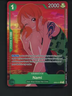 One Piece English EB02-017 Nami Alternate Art Rare - Image 1