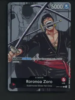 One Piece English OP01-001 Roronoa Zoro Premium Card Collection 25th Edition - Image 1