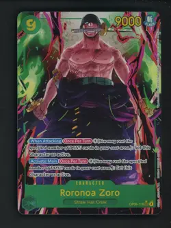 One Piece English OP06-118 Roronoa Zoro Alternate Art Secret Rare - Image 1