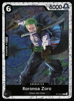 Roronoa Zoro - ST14-013 (Pirate Foil) ST14-013 PRB-02 One Piece NM/M - Image 1