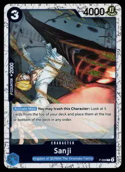 Sanji - P-068 (Pirate Foil) P-068 PRB-02 One Piece NM - Image 1