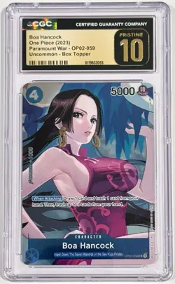 2023 One Piece OP02-059 Boa Hancock Paramount Box Topper CGC 10 Pristine English - Image 1