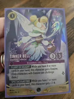 Disney Lorcana Tinker Bell - Snowflake Collector *PROMO* Foil - Image 1