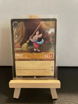 MINT Piglet Very Small Animal COLD FOIL 18/204 Disney Lorcana Rise of Floodborn - Image 1