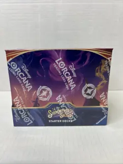 Disney Lorcana TCG Sealed Display of 8 Starter Decks Shimmering Skies Set 5 C3 - Image 1