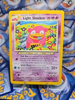 WOTC Pokemon TCG Light Slowbro Neo Destiny 51/105 Unlimited Uncommon Card LP - Image 1