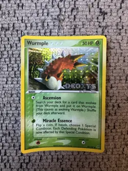 2005 Pokemon EX Deoxys #82 Wurmple Reverse Holo NM Rare Vintage Card STAMPED - Image 1