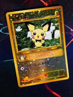 LP JAPANESE Pokemon PICHU Card PREMIUM FILE 2 Set #172 Neo REVERSE HOLO FOIL#4 - Image 1