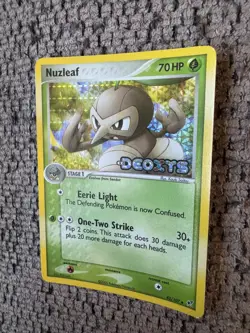 2005 Pokemon EX Deoxys #43 Nuzleaf Reverse Holo NM Rare Vintage Card STAMPED - Image 2