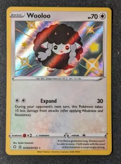 Wooloo - SV103/SV122 - Pokemon Shining Fates Sword Shield Shiny Rare Card NM - Image 1