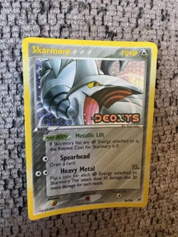 2005 Pokemon EX Deoxys #26 Skarmory Reverse Holo MINT Rare Vintage Card STAMPED - Image 2