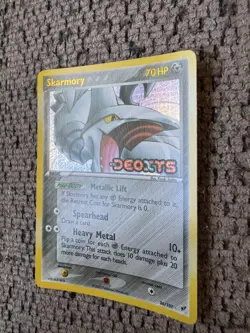 2005 Pokemon EX Deoxys #26 Skarmory Reverse Holo MINT Rare Vintage Card STAMPED - Image 4