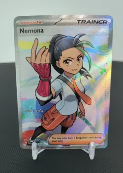 Nemona 229/091 Sv: Paldean Fates Holo Full Art Ultra Rare Pokemon Card NM - Image 1
