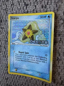 2005 Pokemon EX Deoxys #77 Staryu Reverse Holo MINT Rare Vintage Card STAMPED - Image 2