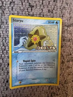 2005 Pokemon EX Deoxys #77 Staryu Reverse Holo MINT Rare Vintage Card STAMPED - Image 3