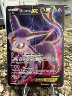 Espeon EX 117/122 Ultra Rare Full Art Pokemon Card - Image 1