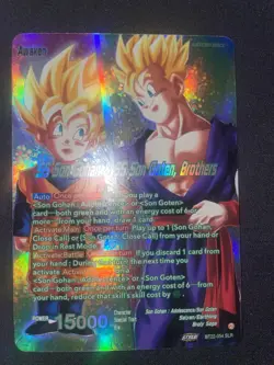 Dragon Ball Super Card Game SS Son Gohan & SS Son Goten, Brothers. BT22-054 SLR. - Image 1