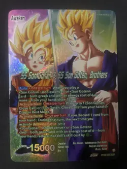 Dragon Ball Super Card Game SS Son Gohan & SS Son Goten, Brothers. BT22-054 SLR. - Image 2