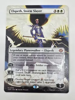 MTG: Tarkir Dragonstorm - Elspeth, Storm Slayer (Borderless) - Image 1