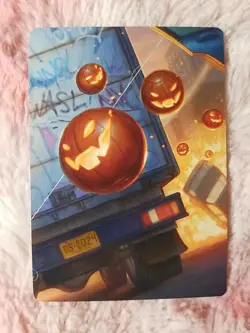 Pumpkin Bombs 2025 Magic The Gathering Spider-Man Art Series 6/6 MTG - Image 1