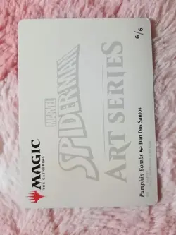 Pumpkin Bombs 2025 Magic The Gathering Spider-Man Art Series 6/6 MTG - Image 4