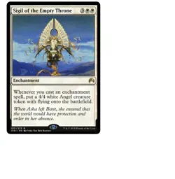 Sigil of Empty Throne x 1 + 10 random rares! mtg rare lot Christmas gift - Image 1