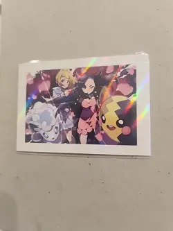 Pokemon Polaroid Marnie And Lillie With Morpeko And Vulpix Art Card - Image 3